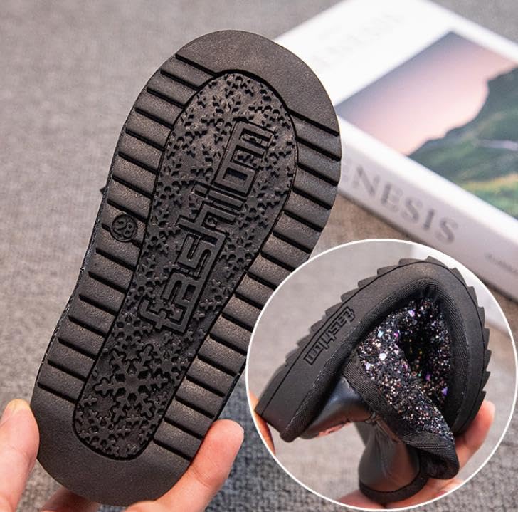 Girl's Warm Winter Sequin waterpoof Outdoor Snow Boot4