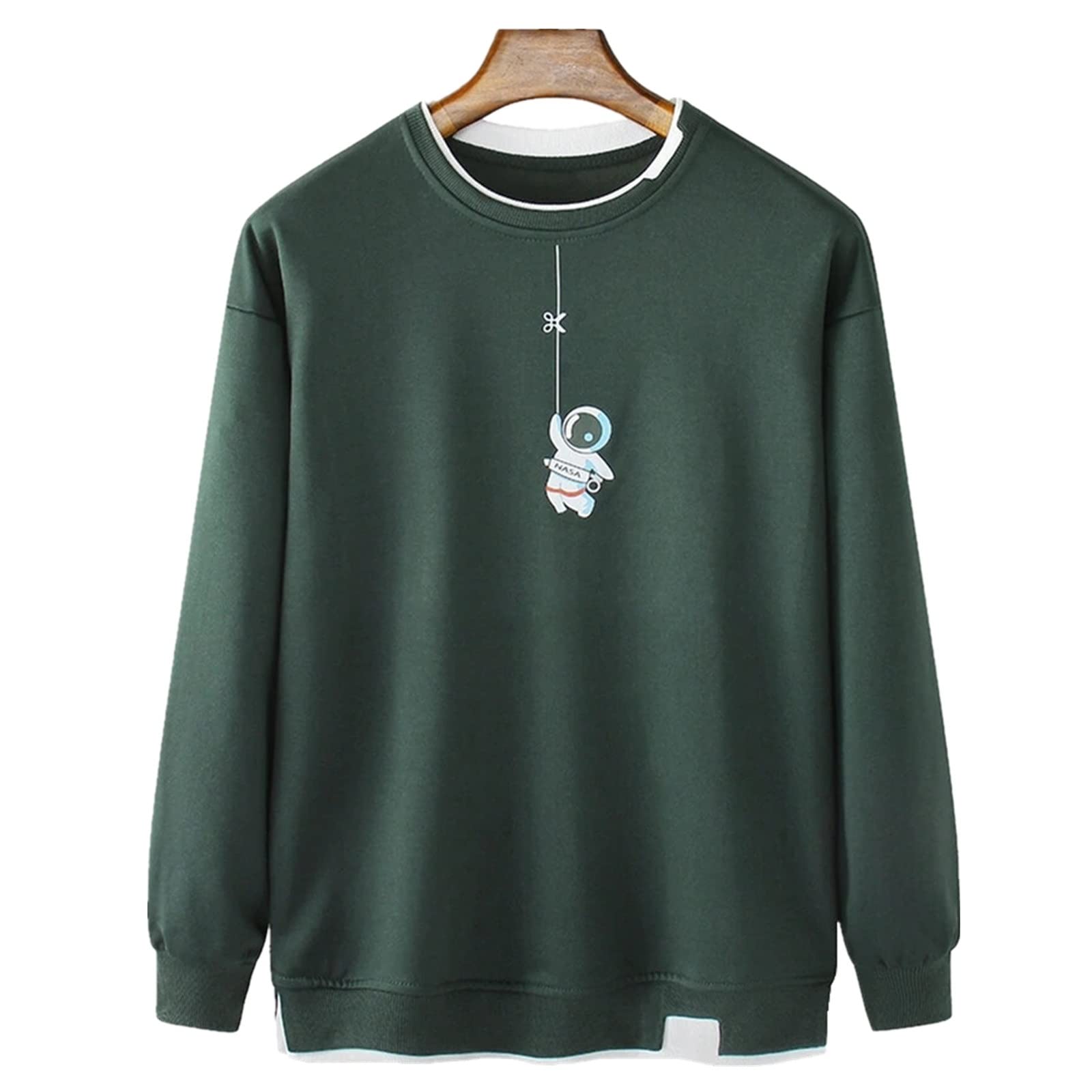 Amazon.co.jp: メンズ トレーナー メンズかわいい宇宙飛行士パッチ