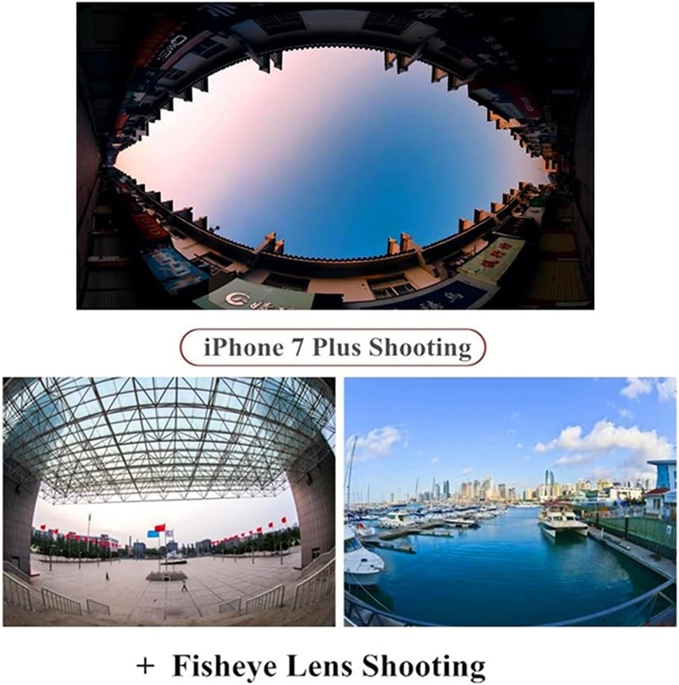 Universal 3 in 1 Phone Camera Lens Kits 210 Degree Fish Eye Lens 0.6X Wide Angle 15X Macro Lenses for Most of Smartphones
