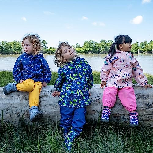 Image of JAN & JUL Waterproof Fleece Lined Rain Jacket, Raincoat for Toddlers and Kids