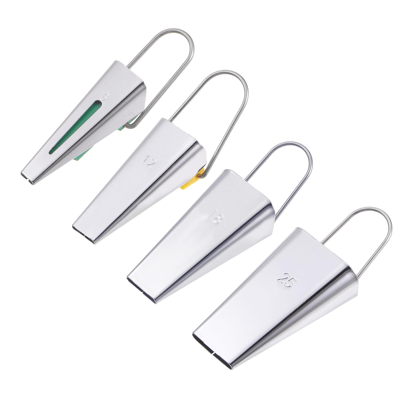 HARFINGTON Bias Tape Maker Kit - 5 Sizes (6mm To 25mm) For Single/Double Fold Binding, Sewing & Crafting
