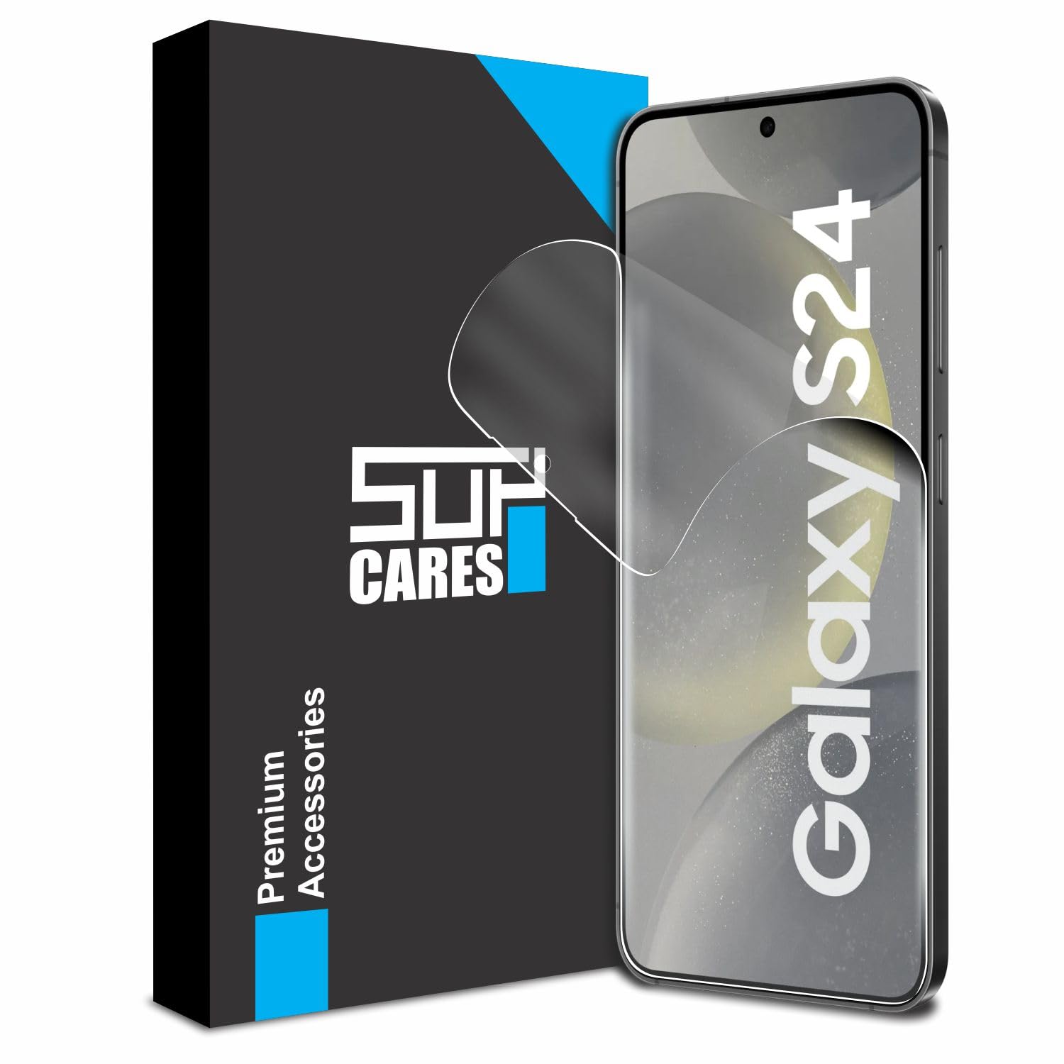SupCares TPU Anti Glare Matte Unbreakable Membrane Screen Protector for Samsung Galaxy S24 5G (6.2 Inch) with Easy-Self Installation Kit | Transparent (B0CTMB9V19) Amazon Price History, Amazon Price Tracker
