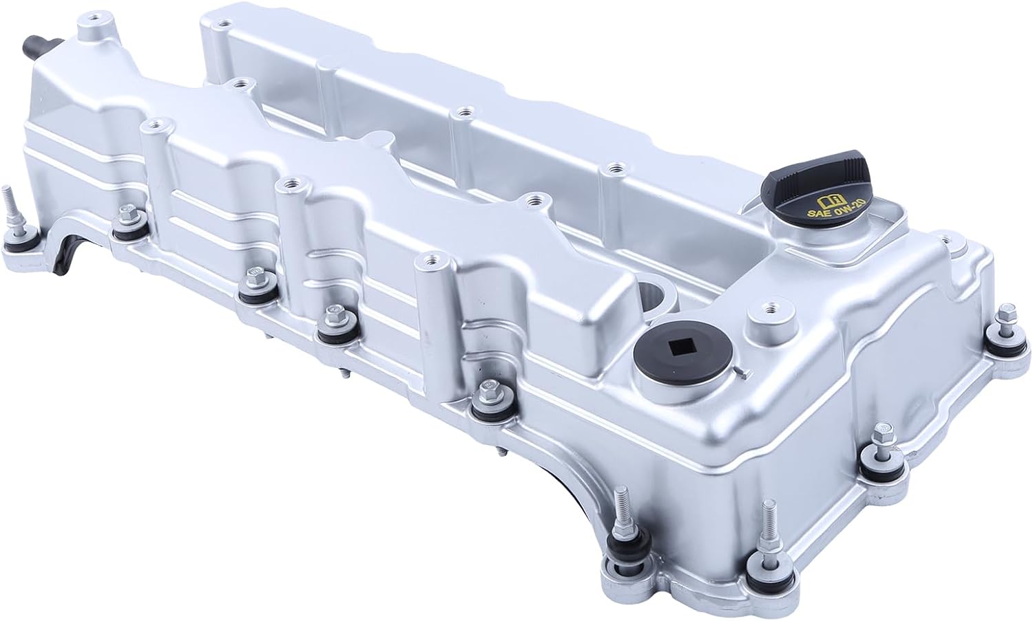 Aluminum Engine Valve Cover with Gasket 05047517AL 05047520AE, Fit for Jeep Cherokee 2014-2017, Renegade 2015-2018, Compass 2017-2018, for Dodge Dart 2013-2016, Chrysler 200 2015-2017, Fiat 500X