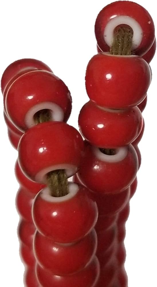 Amazon.co.jp: ホワイトハートビーズ6.5mm玉 1連(約64cm