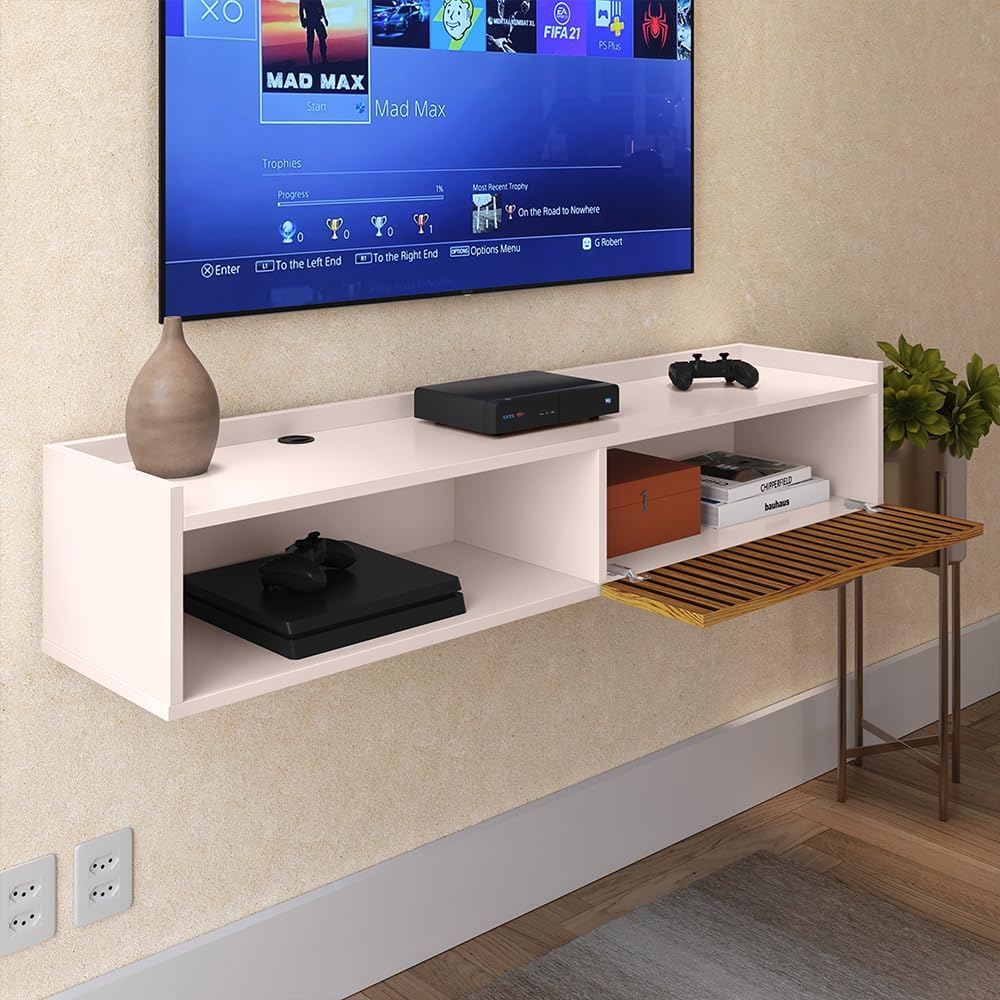 Rack Suspenso Home Classic Decoração Casa Apartamento Pequeno Sala Estar Quarto Tv 32 42 50 Polegadas 1 Porta Puxador Concha – Lojas RPM (Off White/Ripado) Rack Suspenso Home Classic Decoração Casa Apartamento Pequeno Sala Estar Quarto Tv 32 42 50 Polegadas 1 Porta Puxador Concha – Lojas RPM (Off White/Ripado)