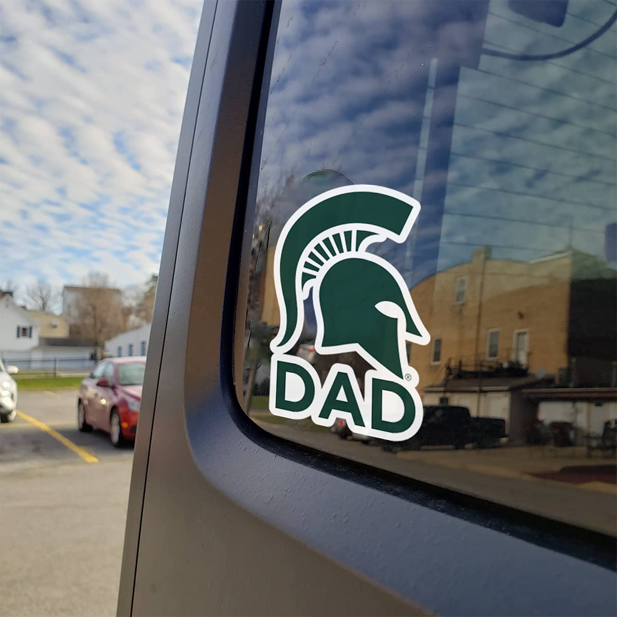 Michigan State University Alumni Bumper Sticker - Vintage Gruff Sparty Logo Decal, 4" X 4" - View #7