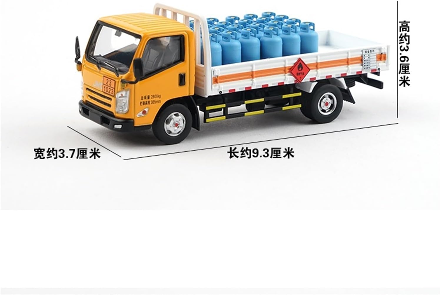 1 64 for Die-Cast Metal Jiangling Kaierui Hazardous Materials Transport Light Truck Model Home Office Or Shelf Decor
