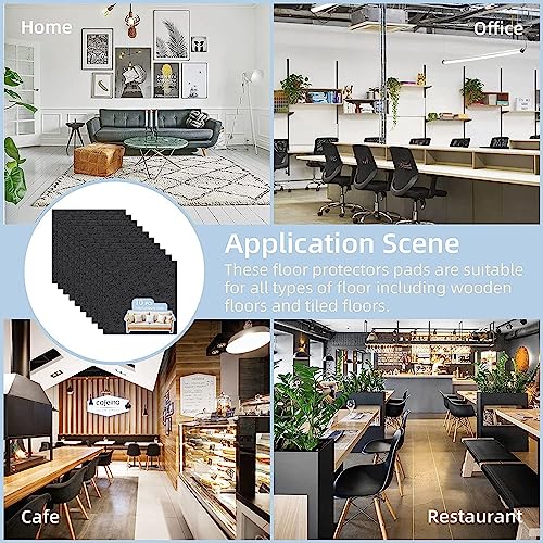 Image of DIY Crafts 1.5 inch x 5 inch, Non-Slip Furniture Pads Rubber Furniture Pads Ideal Furniture Grippers Self-Adhesive Furniture Grips for Furniture Feet Non-Skid Furniture Pad Floor Protector (20)