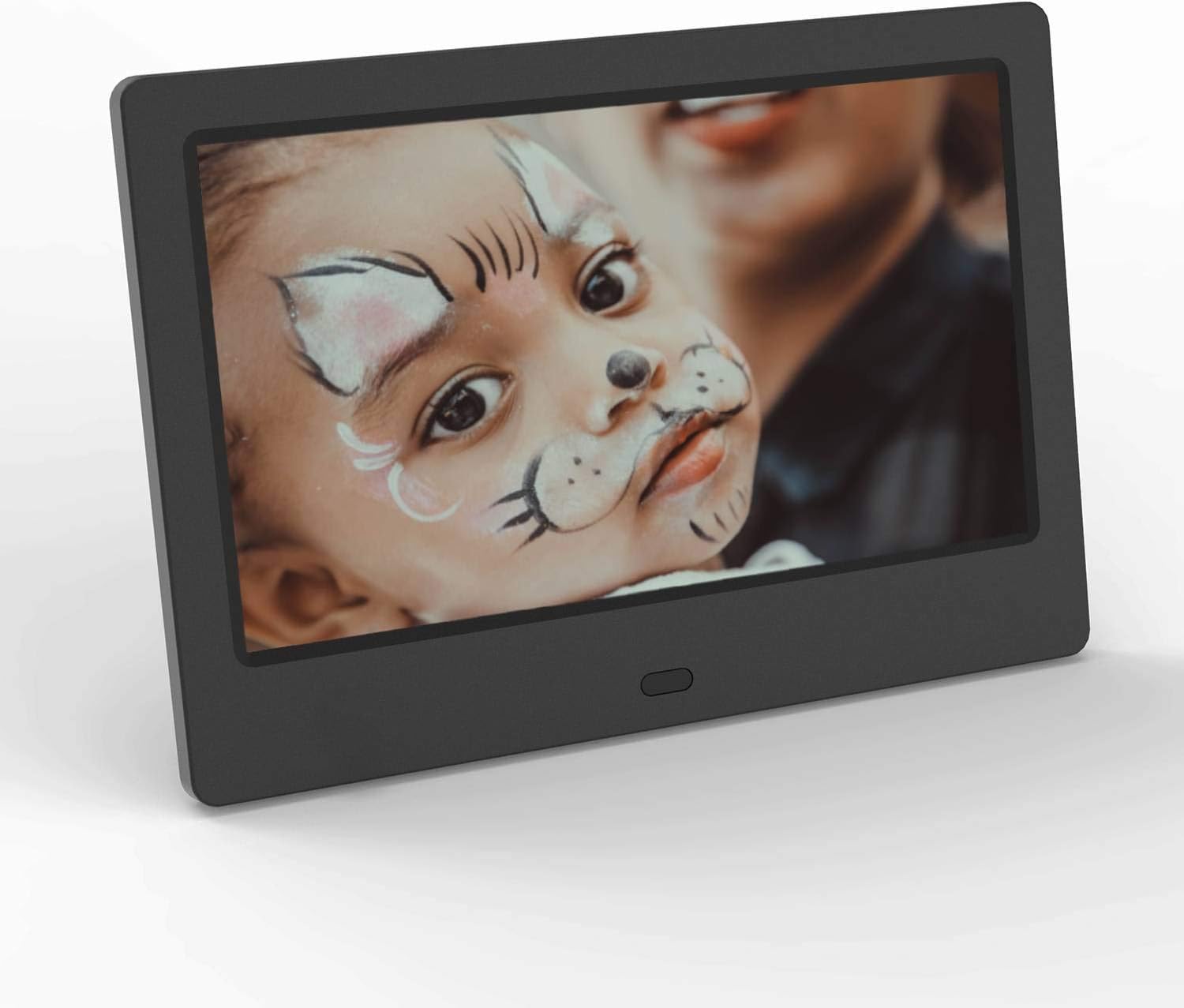 Digital Picture Frame 7 Inch Photo Slideshow LCD Widescreen โ Winnovo D7 USB SD Card Slots Music Video Calendar Support Remote Control Auto Power On and Off โ Black