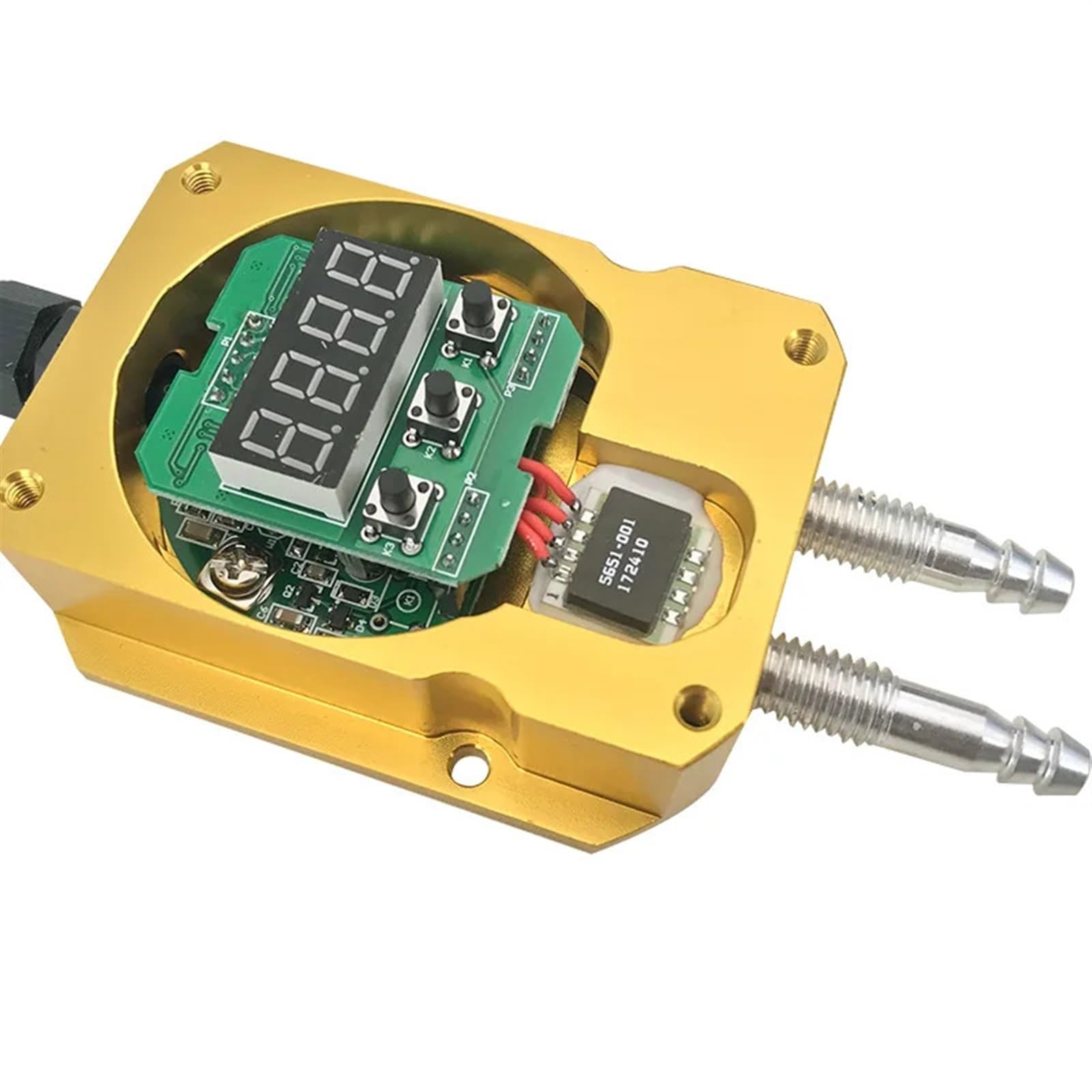 Air Pressure Transmitter Micro Differential Pressure Sensor 4-20mA high and Low Pneumatic Tube Negative Pressure 0-5V10V Sensor(0-2kpa 4-20mA)