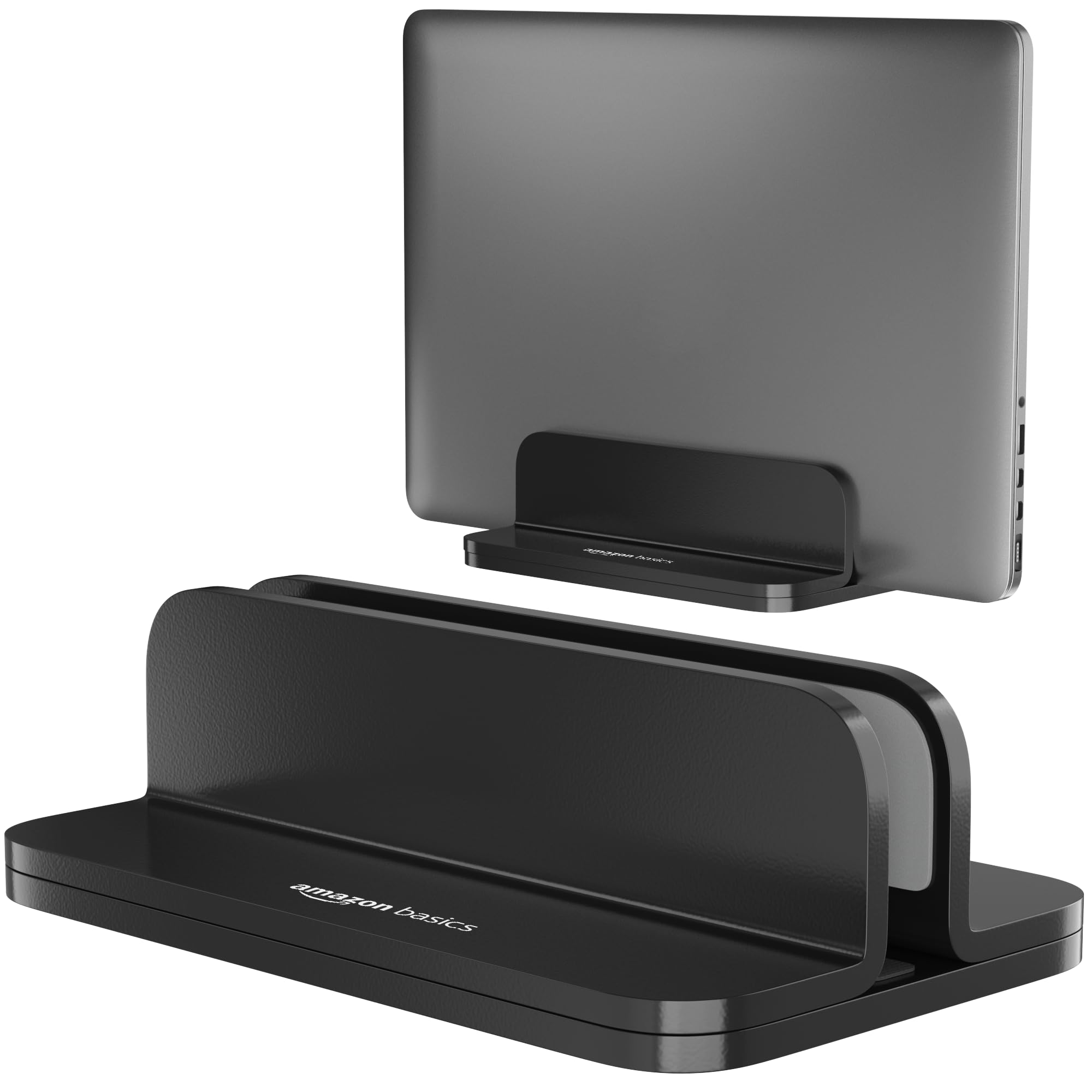 amazon basics Vertical Laptop Stand | Space-Saving Design | Scratch-Resistant | Fits All Laptops Up to 17.3 inches (43.94cm)-image-21