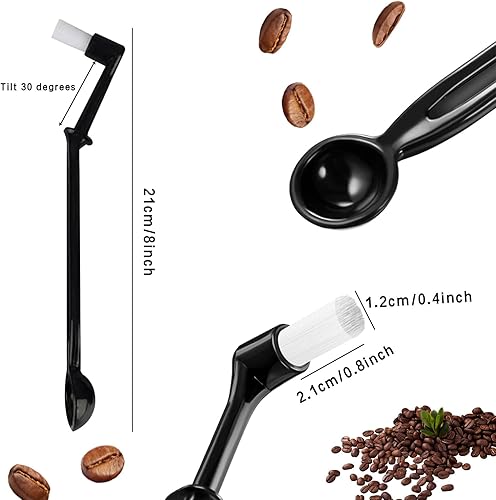Miniatura 6 de Cepillo de café, 3 piezas de cepillo de limpieza de café, cepillo de limpieza de filtro de café, adecuado para máquina de café expreso con molinillo