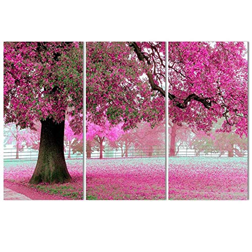 Impression sur toile pour habiller un mur vide avec un triptyque paysage bel arbre