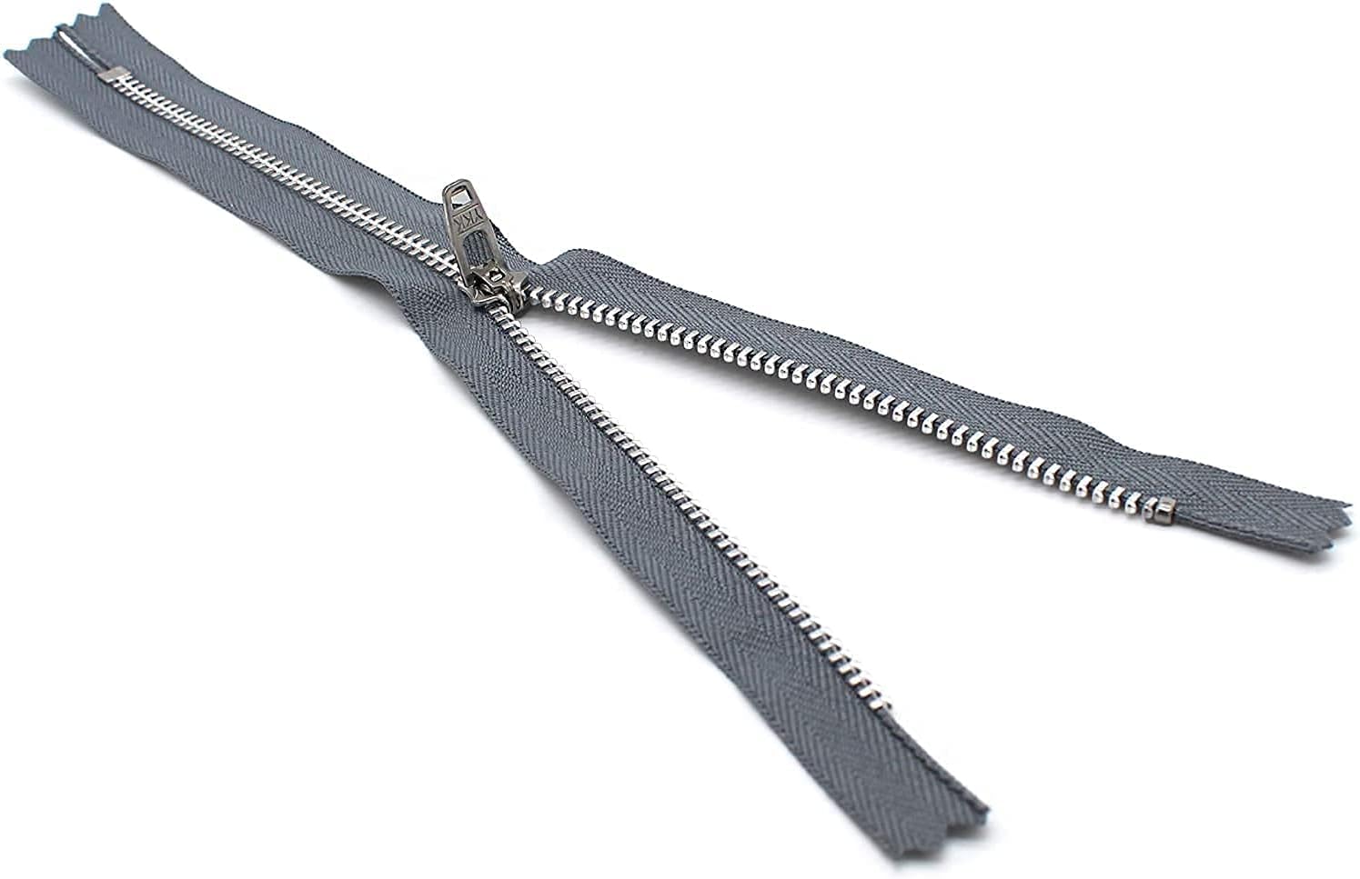 #4.5 Aluminum Jeans/Pants Medium Weight YKK Zipper - Color: Rail Grey #578 - Choose Your Length - Made in The United States (1 Zipper Per Pack) (9" Inches)