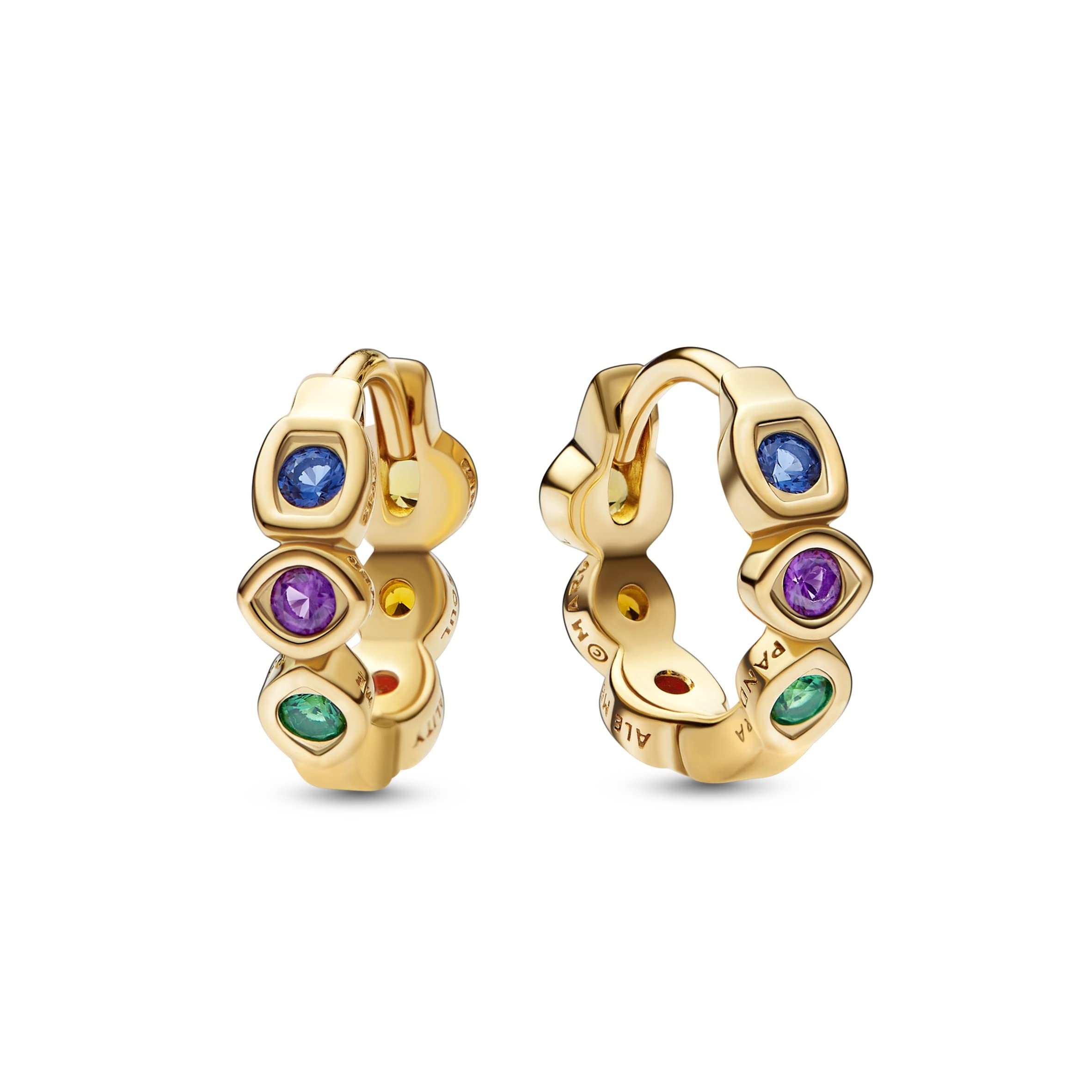 PANDORA Pendientes Marvel x Pandora 262567C01 gemas