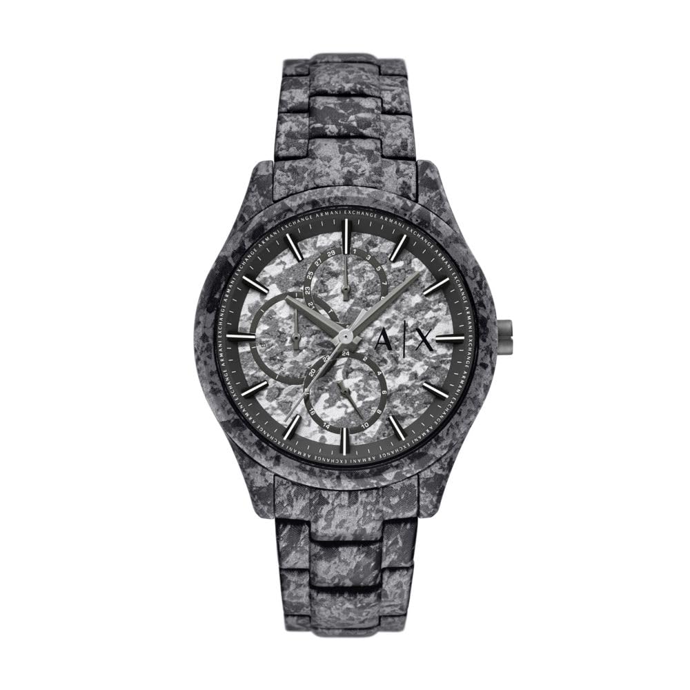 A|X Armani Exchange Men's Multifunction Analog Watch, Necklace Gift Set Stainless Steel Watches for Men