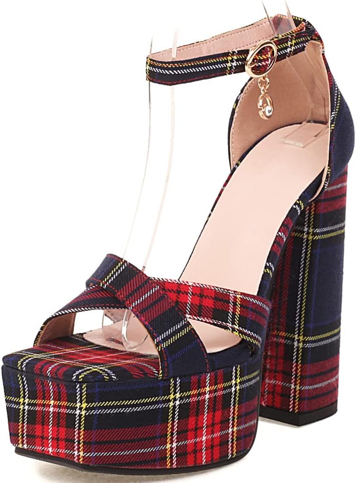 Sandali Donna Zeppa Sandali Con Zeppa Per Donna - Plateau, Fibbia - Foto 5