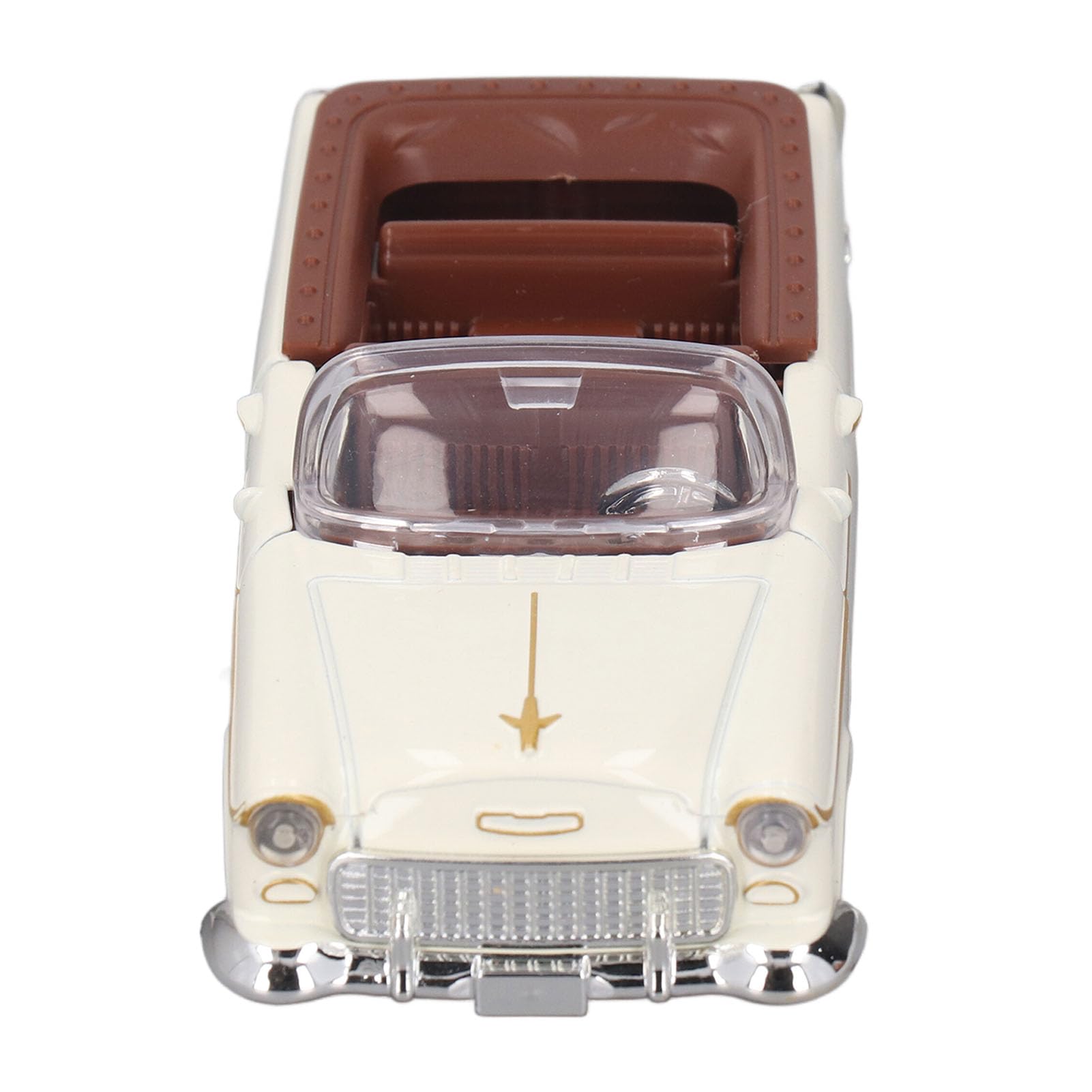 Cryfokt 1/32 Convertible Sports Car Model Realistic Metal Alloy Cool Battery Powered Simulation Toy for Car Enthusiasts (White)