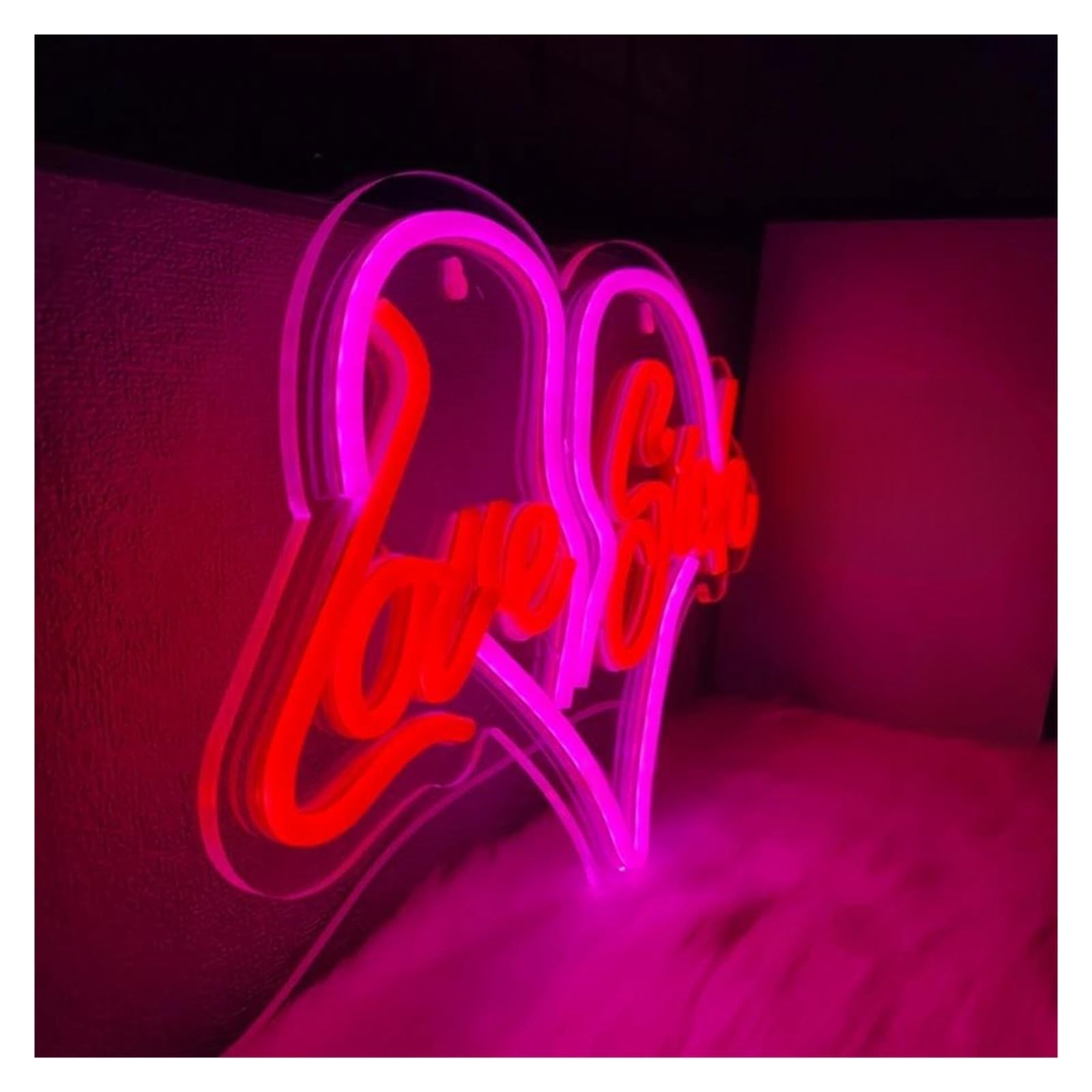Insegna luminosa al neon Love Sick per insegna al per neon LED luce dimmerabile per casa bar negozi decorazioni per feste alimentato tramite per USB