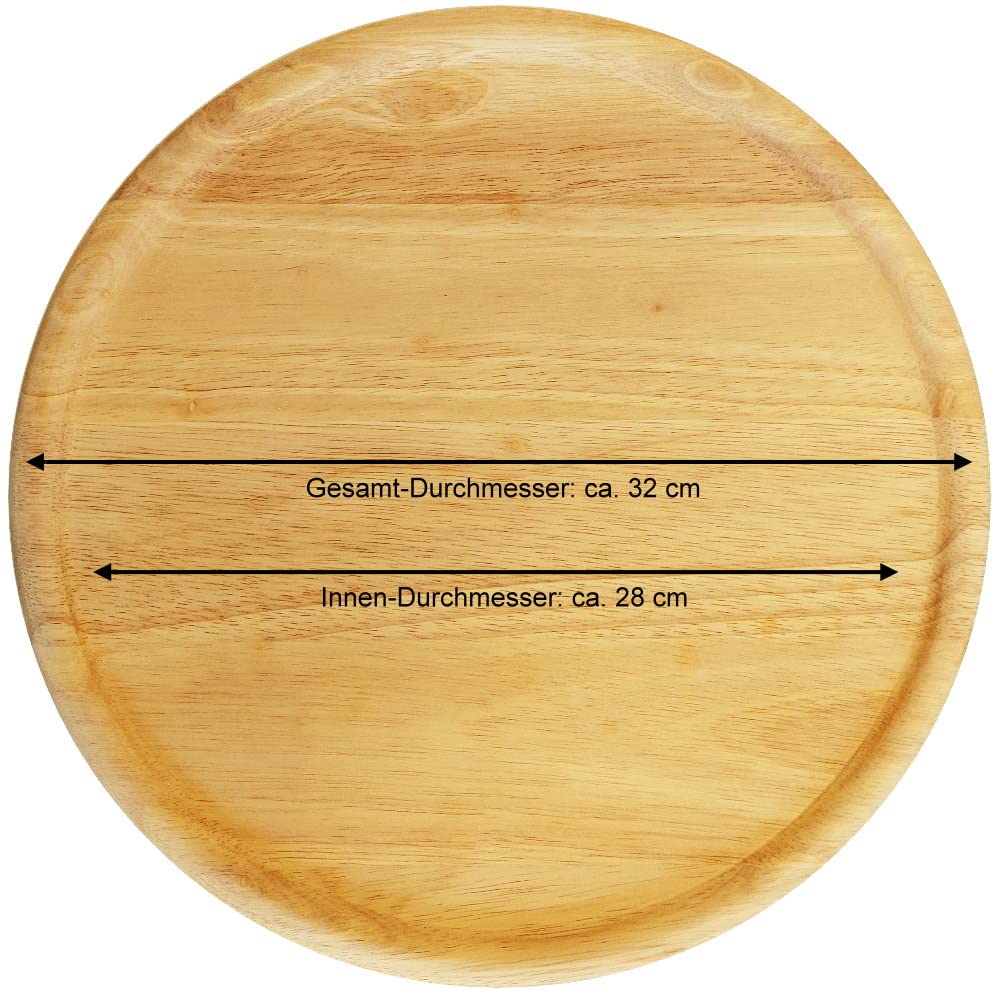 Pizzateller mit Gravur (Namen) personalisiertes Holz Pizzabrett 32cm - Geschenkidee zum Geburtstag, Geschenke Jahrestag Jubiläum, Holz-Teller Pizzabäcker MotivP9 Pizzeria