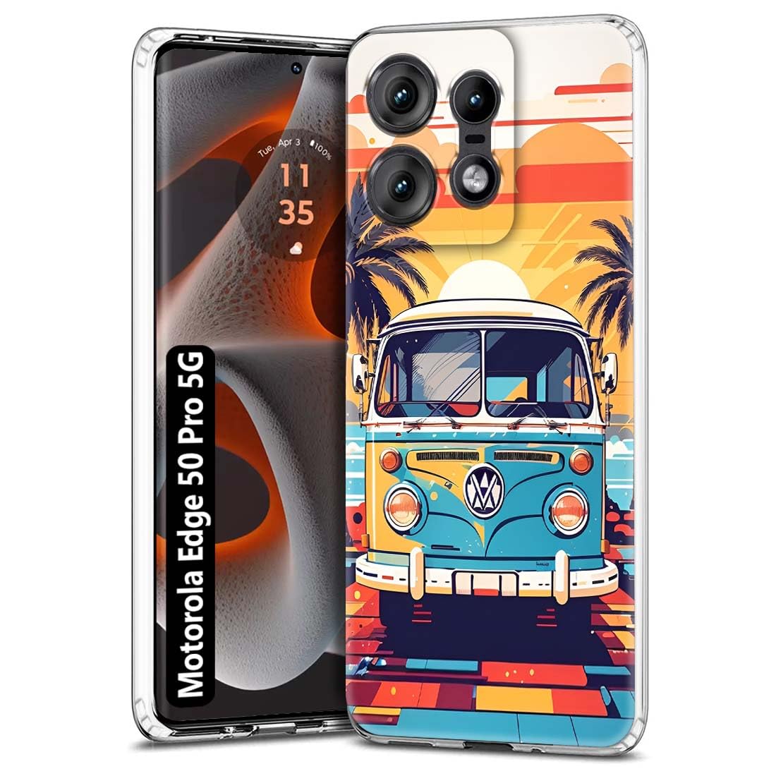 Nainz Soft Silicon Printed Designer Mobile Back Cover for Motorola Edge 50 Pro 5G -D2136, Multicolor (B0D1VH9HBG) Amazon Price History, Amazon Price Tracker