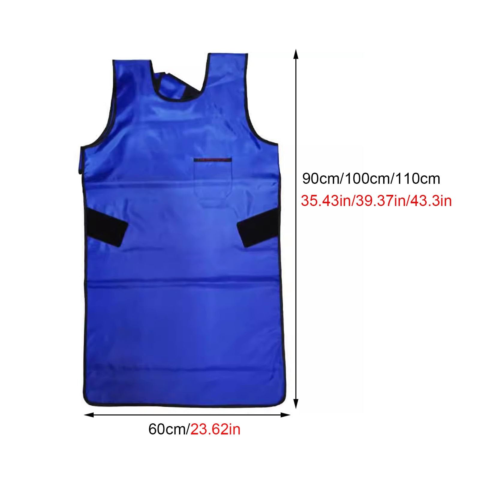 Delantal de Plomo Delantal De Plomo Ligero Para Protección Contra Rayos X, Delantal De Plomo Resistente A La Radiación, Traje De Plomo Con Escudo De Rayos X, Para Médicos Y Enfermeras(0.35mmpb,100x60c