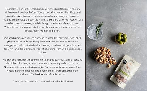 Cambrook - Gebackene Cashewnüsse und Erdnüsse mit Chili und Limette, 140-g-Beutel, 10er-Packung