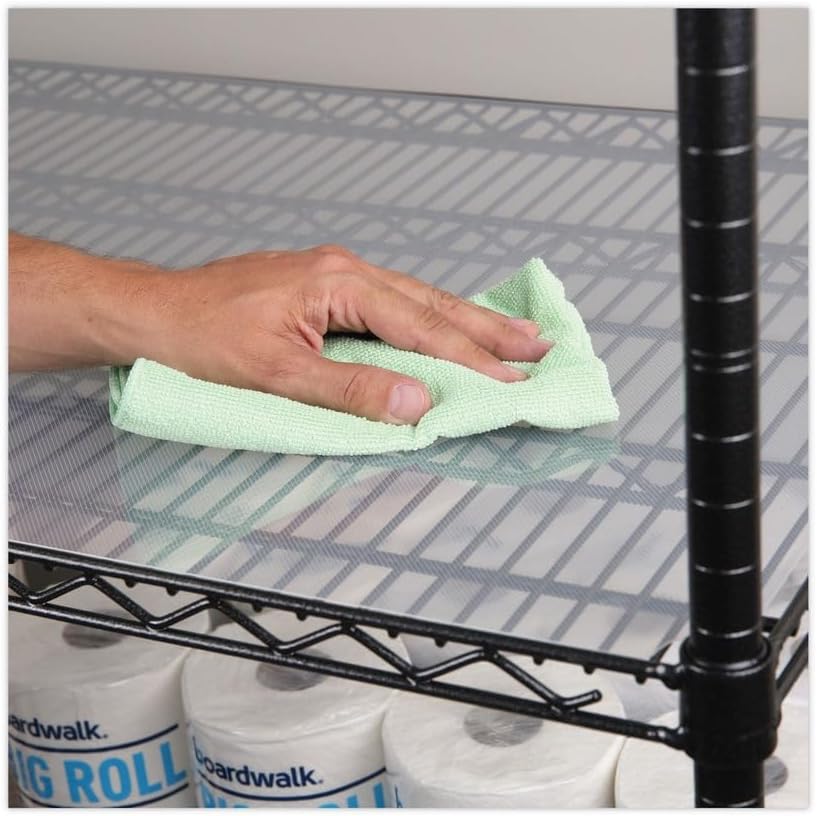 Alera ALESW59SL3624 Plastic 36 in. x 24 in. Shelf Liners for Wire Shelving - Clear (4/Pack)