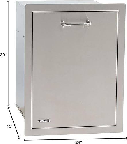 Miniatura 2 de Bull Outdoor Products Cajón de basura delgado, acero inoxidable