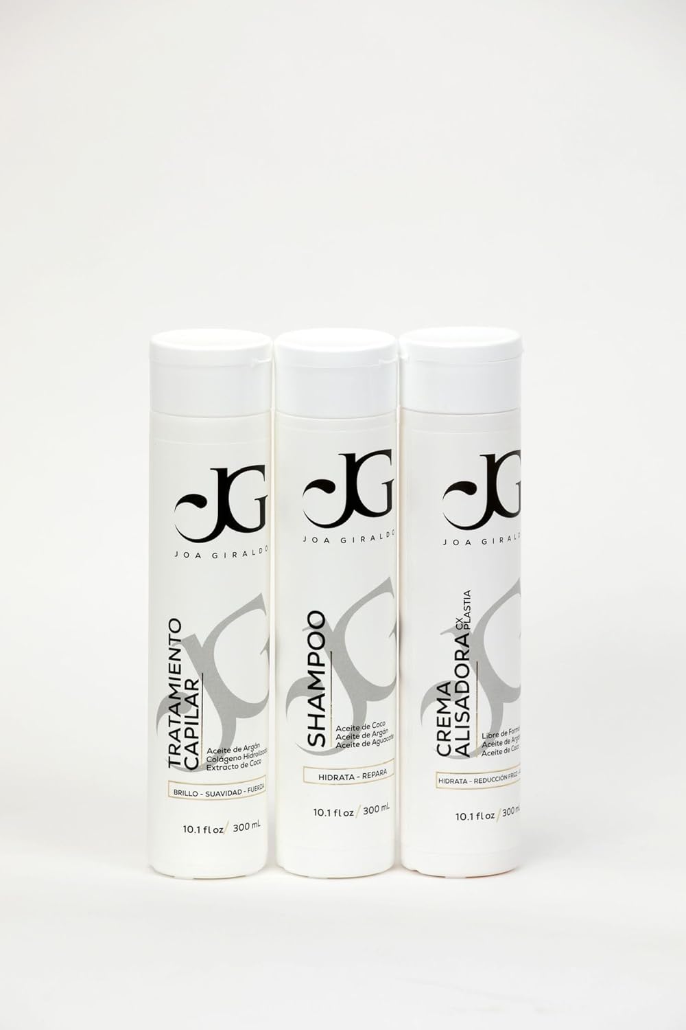 Alisado capilar anti frizz Joa Giraldo Hair Care Set, 300l oz, Includes Shampoo, Conditioner, Leave-In Treatment