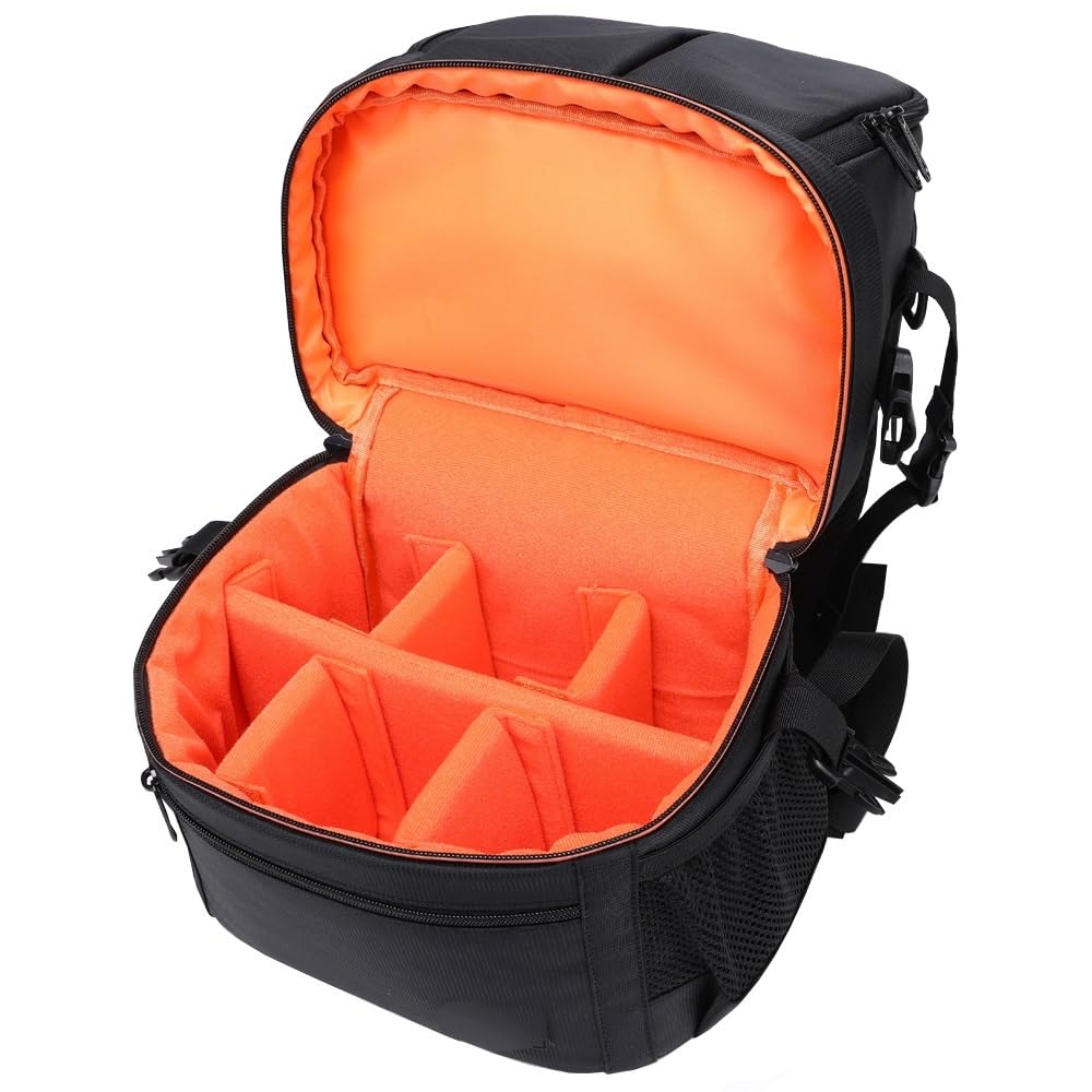 Borsa Reflex Zaino impermeabile for fotocamera DSLR con tracolla e striscia riflettente, treppiede for video, custodia da trasporto for uomo donna, fotografia, viaggi all'aperto(Blue (Oxford))