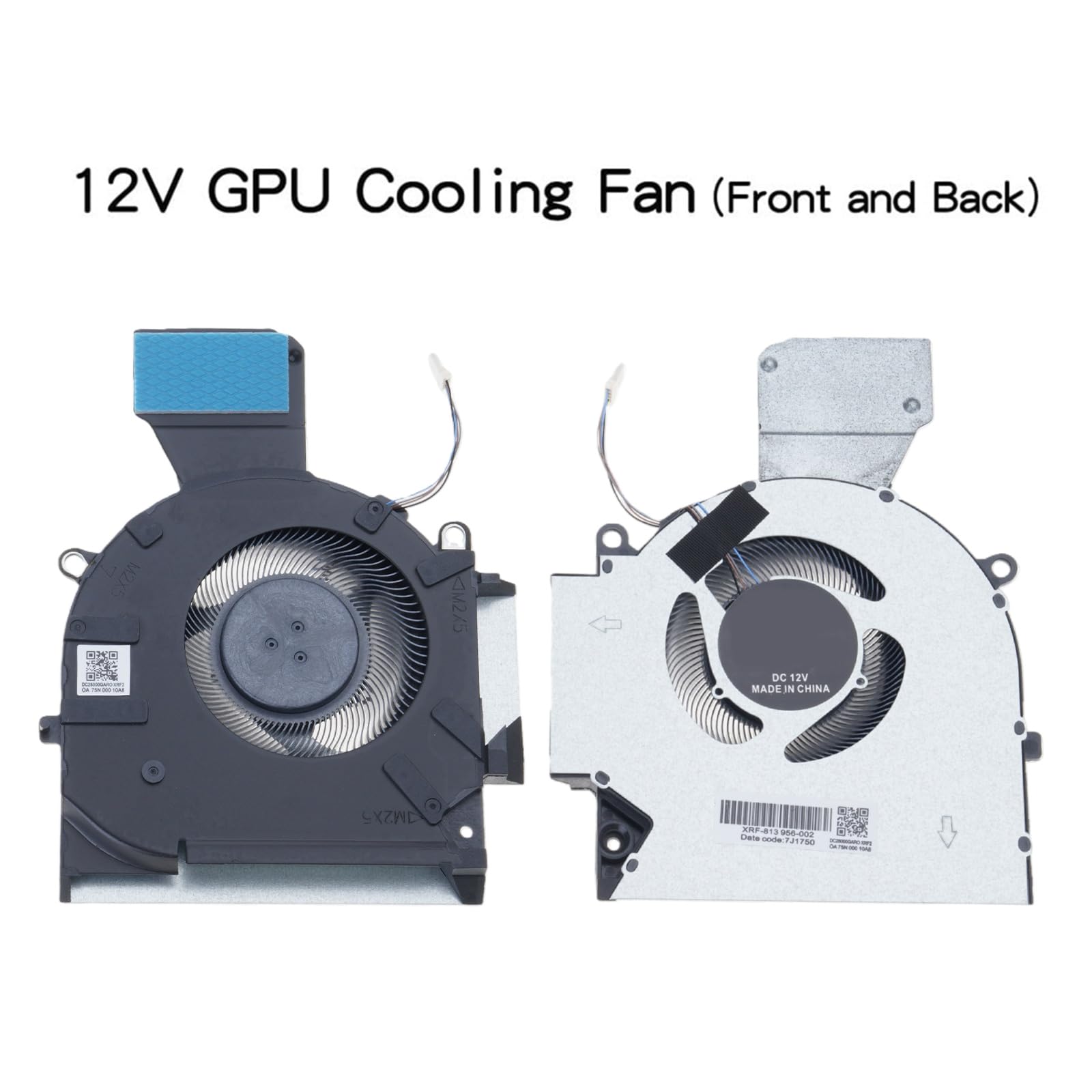 Reemplazo de CPU GPU Ventilador de refrigeración disipadores de Calor portátil Tarjeta gráfica Ventilador de refrigeración para OMEN 16-B 16-C M75487-001 M75488-001 reemplazo