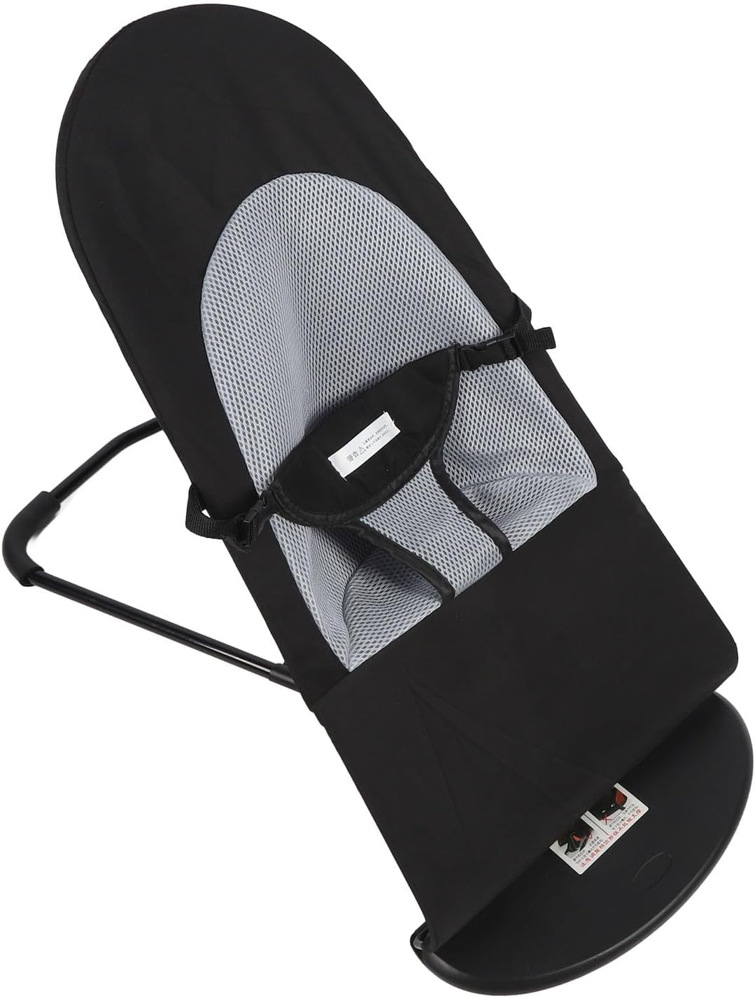 Tnfeeon Dog Rocking Chair, Portable Pet Rocker Bed, Washable Foldable Height Adjustable Dog Cats Beds, Puppy Folding Rocker Sofa Bed for Pets Under 15kg/33.1lb (Black Cotton Fabric)