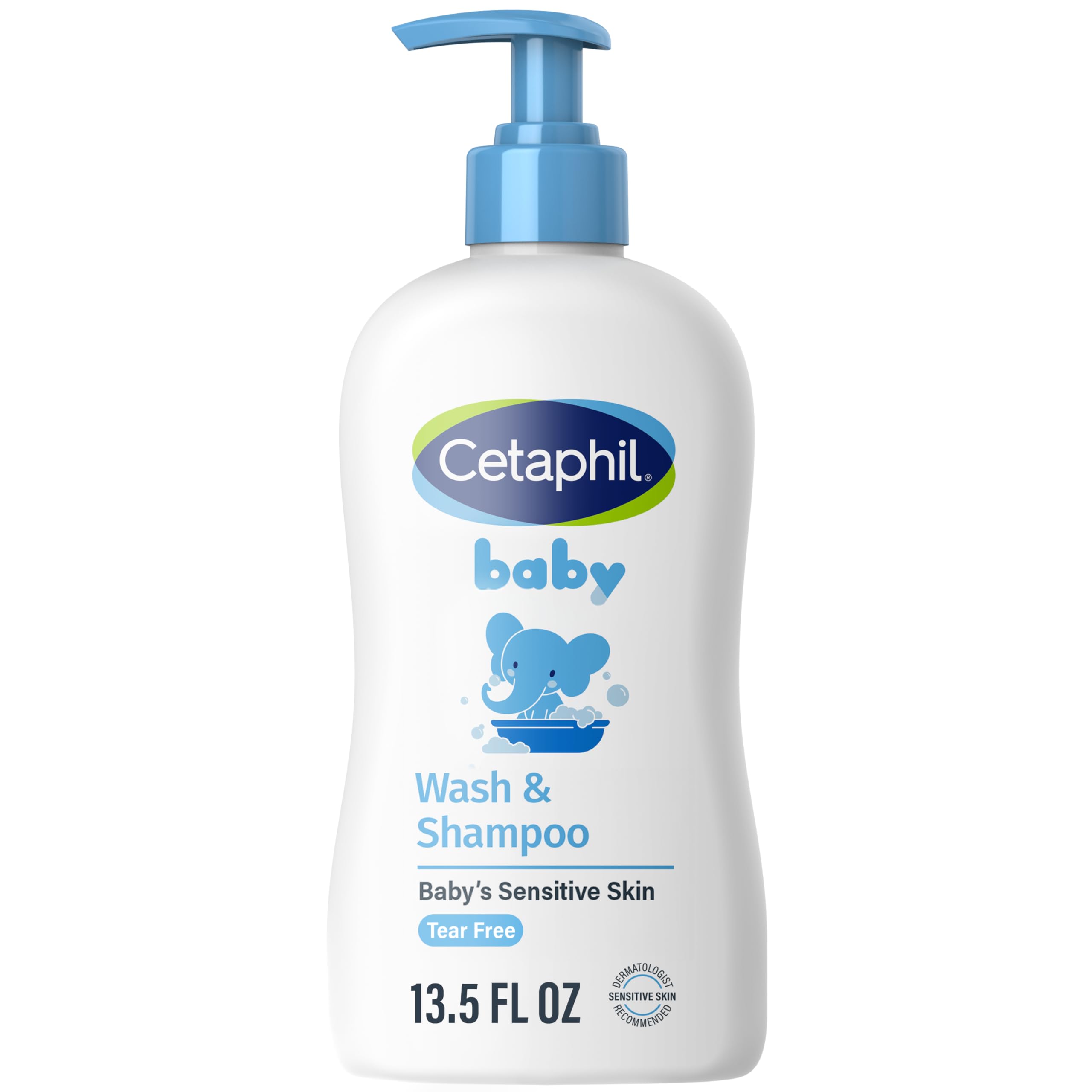 Cetaphil Baby Wash & Shampoo with Organic Calendula, Tear Free, Parabenen, Colorant and Mineral Oil Free, 13,5 Fl. Oz