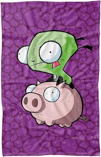 Miniatura 7 de LOGOVISION Invader Zim - Manta de forro polar para montar cerdo