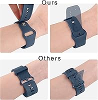 Vista 4 de Wanme Compatible con Garmin Vivoactive 4 Bands, Garmin Venu 2 Band para mujeres y hombres, correa de repuesto de silicona suave de 0.866 pulgadas