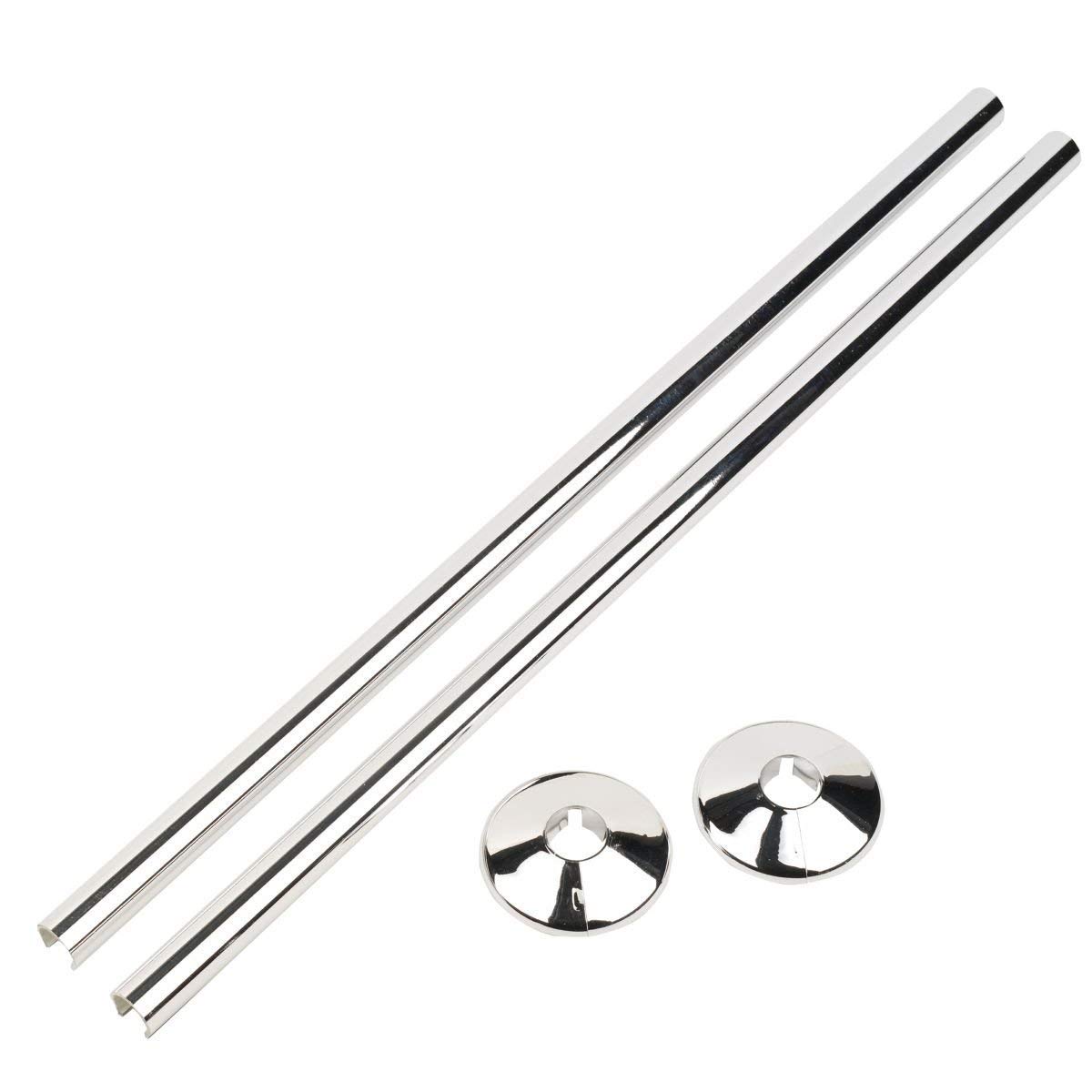 Companyblue Talon Snappit for Towel Rail Radiators Pipe Covers and Collars (Chrome 500mm)