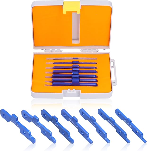 7PCS Router Table Set Up Bars, Router Table Bars Aluminum Alloy Woodworking Setup Bar Set Up Bar Gauge Blocks Measure Tool Kit Precision Woodworking Tools Series for Woodworking Measuring 0.125-0.5in