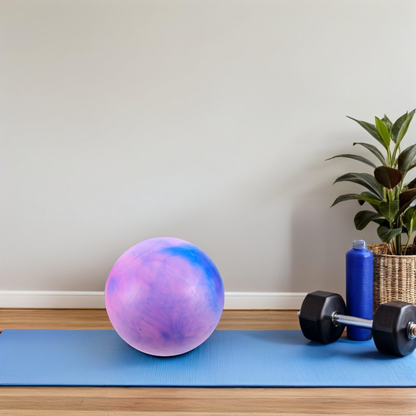 TOYANDONA Palla Pilates Piccola 14 Pollici in Pvc Antiscoppio per Allenamento Core e Stabilità per Esercizi a Terra e Attività All'aperto
