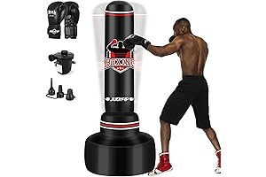 Punching Bag with Stand - Freestanding Heavy Boxing Punching Bag for Adults, Women, and Men