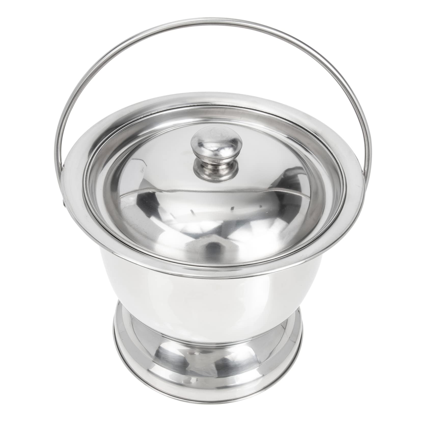 Beavorty Travel Pee Bottle for Men Portable Urinal for Boys and Girls Stainless Steel Urinal Pot Easy Clean Bedpan