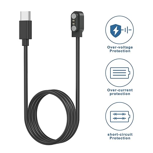 Miniatura 6 de VeryFit - Paquete de 2 cargadores de reloj inteligente VeryFit, (USB C + USB A) de repuesto para Veryfit IDW28 IDW26 IDW25 IDW23 IDW21 IDW20 IDW19