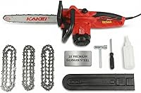 KAKEI 16-Inch Electric Chainsaw 15-Amp 2200W Corded Chainsaw with 3 German Steel Chains for Heavy-Duty Wood Cutting