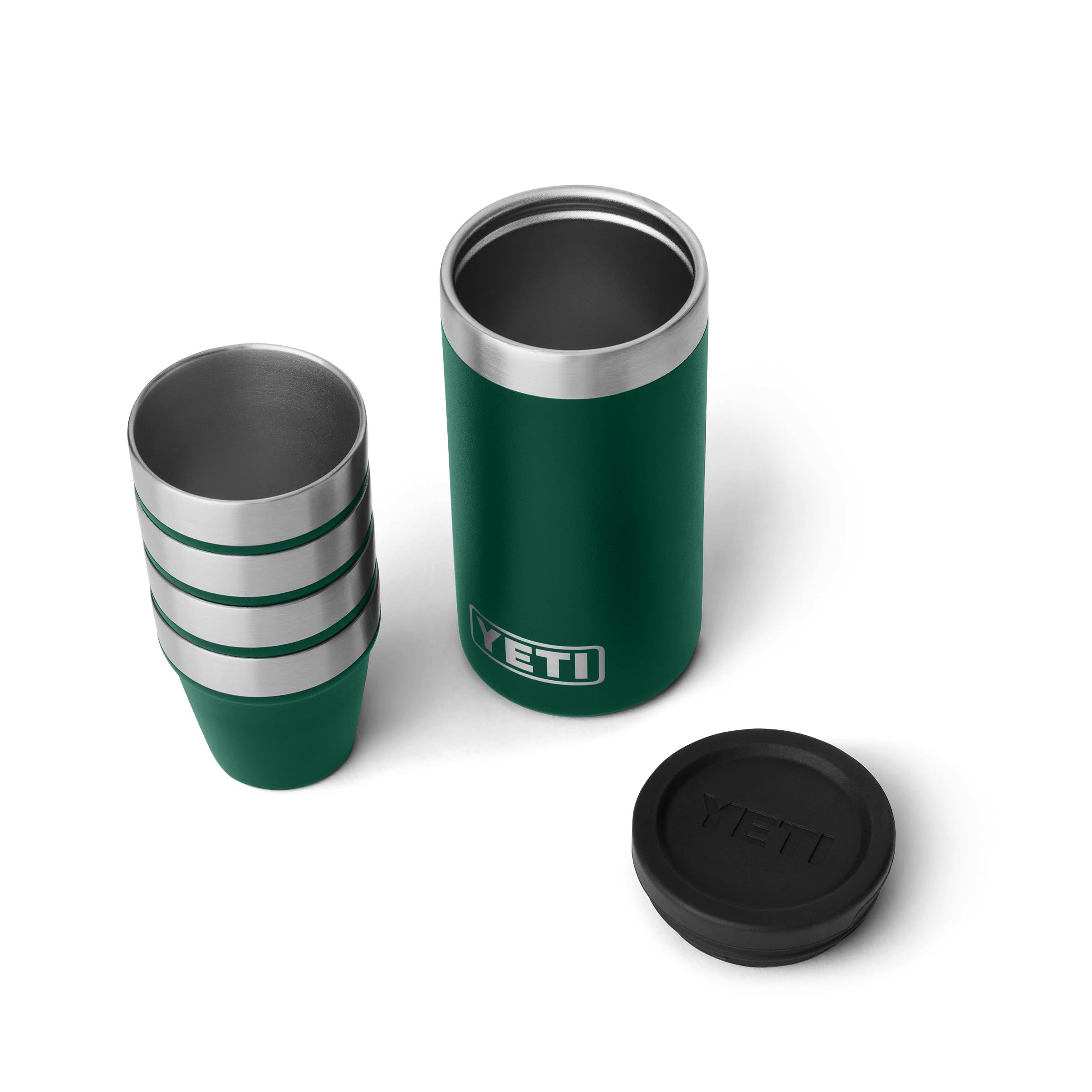 Amazon.com: YETI Shot Glasses with Carrying Case, Set of 4, Black