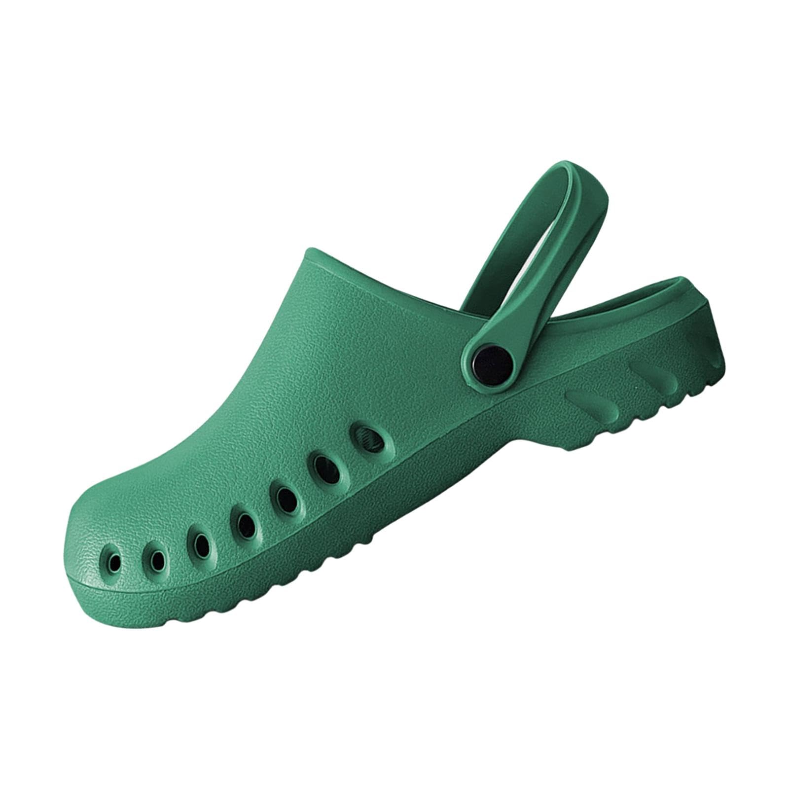 Nursing Clogs Breathable Sandals Casual Garden Workwear for Women Work Shoes 37 38 Green-image-43