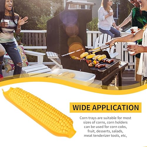 Miniatura 9 de Juego de 30 soportes y platos para mazorcas de maíz, soportes para mazorcas de maíz y kits de esparcidor de mantequilla, incluye 20 soportes para