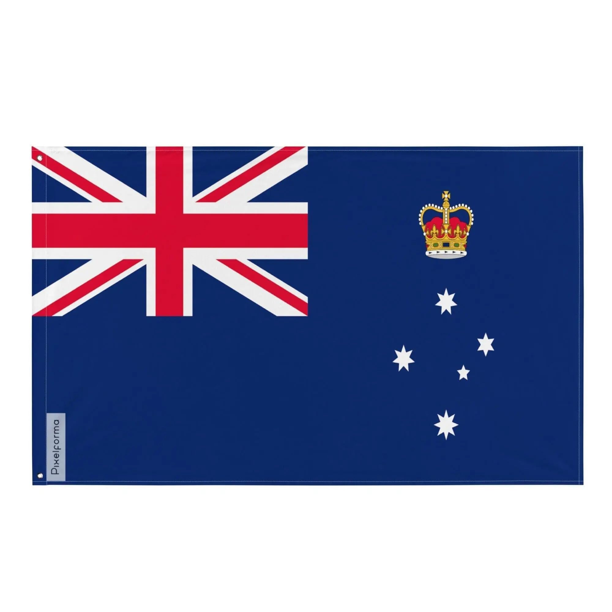 Drapeau du Victoria en polyester résistant de Pixelforma avec bande blanche
