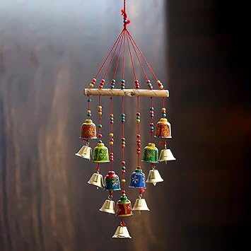 eCraftIndia Handcrafted Decorative Wall/Door/Window Hanging Bells Chimes Showpieces