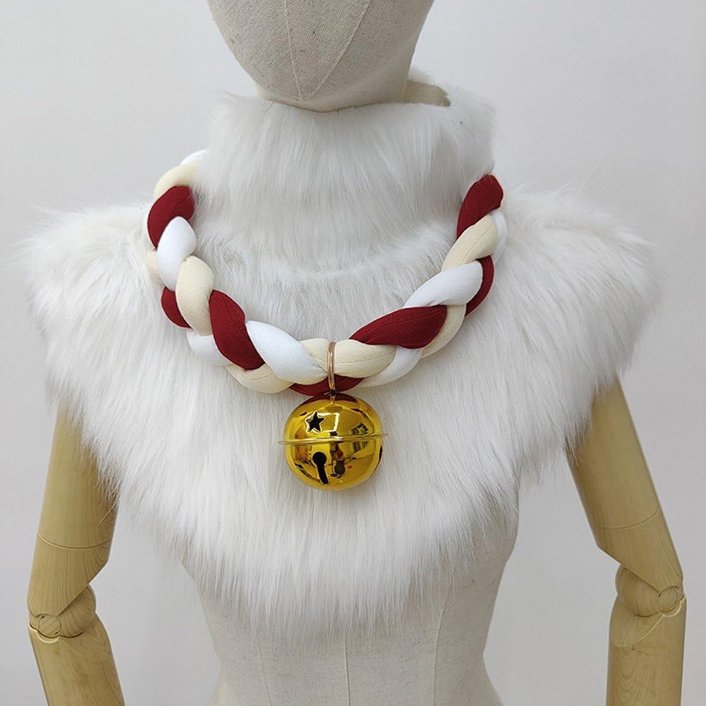 Fursuit-Halsband Glöckchen, Süßes Pelziges Cosplay-zubehör, Verstellbares Halsband Für Haustierspiele, Für Kostümpartys