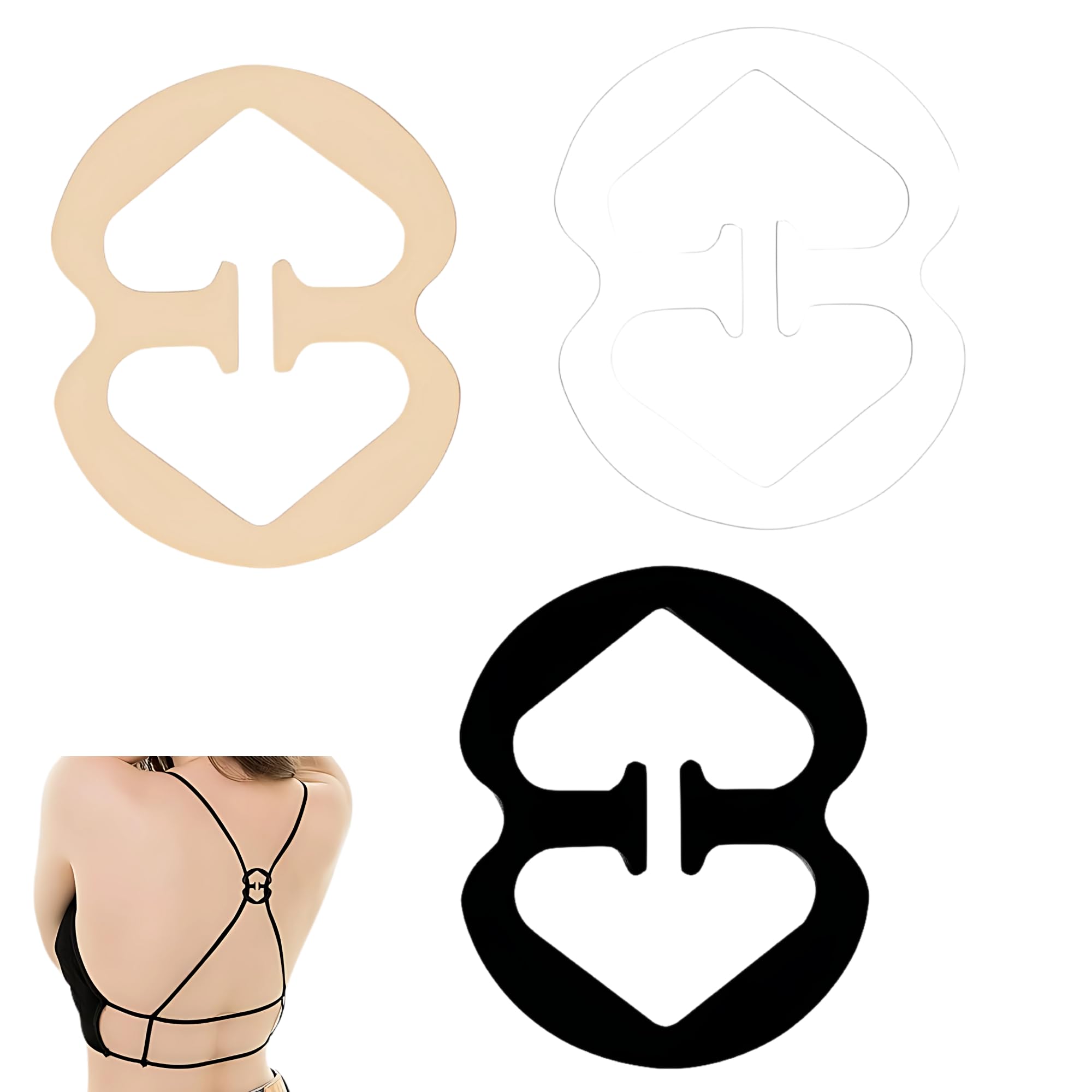 Bra Strap Clips, 3pcs Bra Clips For Back, Anti-slip Bra Straps Holder, Buckles Cleavage Control Clips For Bra - Bra Strap Holders For Slipping - Bra Strap Clips 3 PCS